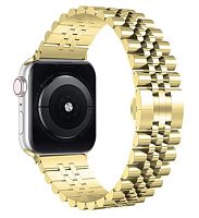 Ремінець для Apple Watch 38/40/41 mm Metall New 5-bead gold