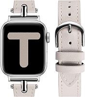 Ремінець для Apple Watch 42/44/45/49 mm Leather white