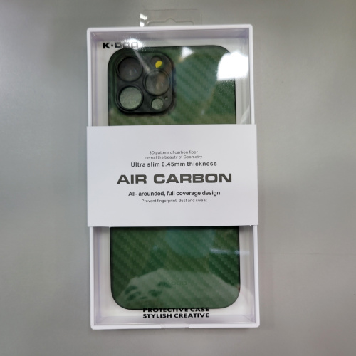 Чохол для iPhone 13 Pro K-DOO Air Carbon Full Camera Green: фото 17 - UkrApple
