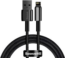 USB кабель Lightning 100cm Baseus Tungsten Gold Fast 2.4A black
