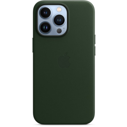 Чохол iPhone 13 Pro Leather Case with MagSafe A sequoia green: фото 4 - UkrApple