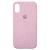 Чехол накладка для iPhone X/XS Alcantara Full pink sand - UkrApple