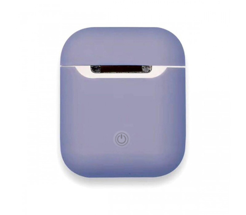 Чехол для AirPods/AirPods 2 silicone case Slim Light purple - UkrApple