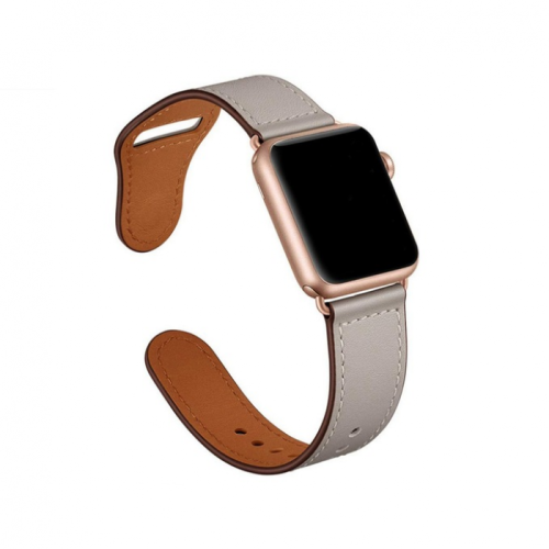 Ремінець xCase для Apple watch 38/40/41 mm Leather rivet clasp Stone - UkrApple
