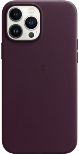 Чохол для iPhone 13 Pro Leather Case with MagSafe Dark Cherry: фото 2 - UkrApple