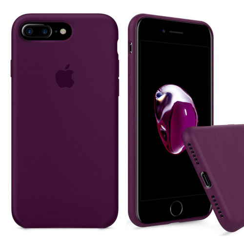 Чехол накладка xCase для iPhone 7 Plus/8 Plus Silicone Case Full marsala - UkrApple