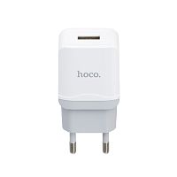 Мережева зарядка HOCO C22A Superior 1usb /2.4A White