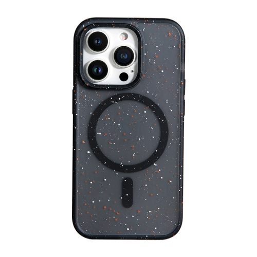 Чохол iPhone 12/12 Pro Splattered with MagSafe black - UkrApple