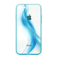Чехол накладка xCase на iPhone 6/6s Polaris Smoke Case Logo blue