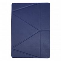 Чохол Origami Case для iPad 12,9" (2020/2021/2022) Leather pencil groove dark blue
