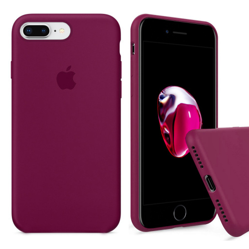 Чехол накладка xCase для iPhone 7 Plus/8 Plus Silicone Case Full rose red - UkrApple