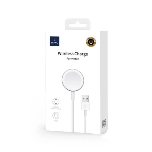 Мережева зарядка Apple Watch 7 серия 1m Wiwu MagSafe M7 white - UkrApple