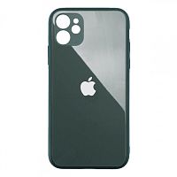 Чохол накладка xCase на iPhone 12 Pro Glass Pastel Full Camera pine green