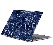 Чохол накладка DDC для MacBook Air 13.3" (2018/2019/2020) picture marble dark blue
