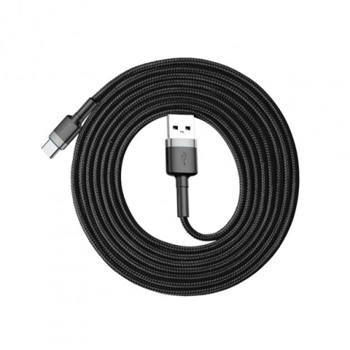 USB кабель Type-C Baseus Cafule 2A 2M black gray: фото 4 - UkrApple