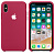Чехол накладка xCase для iPhone X/XS Silicone Case Rose red белое яблоко: фото 2 - UkrApple