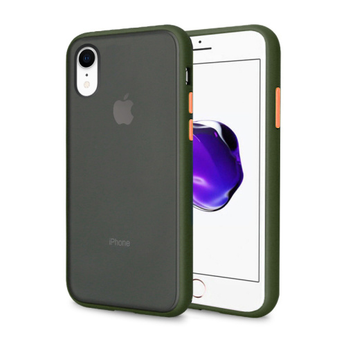 Чехол накладка xCase для iPhone XR Gingle series green orange - UkrApple