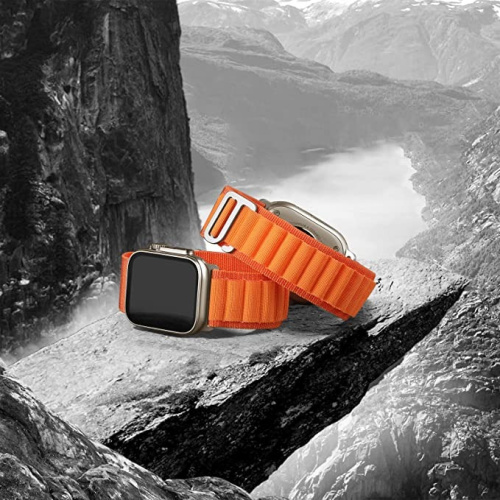 Ремінець для Apple Watch 42/44/45/49 mm Alpine Loop orange: фото 27 - UkrApple