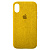 Чехол накладка для iPhone XS Max Alcantara Full yellow - UkrApple