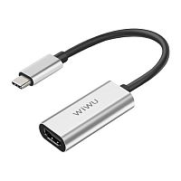 Перехідник adapter USB-C Hub Wiwu Alpha HDMI gray