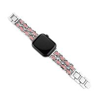 Ремінець xCase для Apple watch 42/44/45/49 mm Chanell silver pink