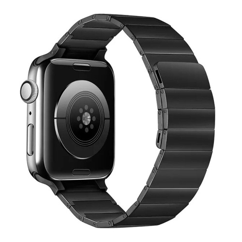 Ремінець для Apple Watch 42/44/45/49 mm Link Metall New Magnetic black - UkrApple