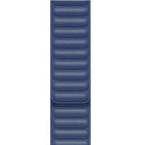 Ремінець для Apple Watch 42/44/45/49 mm Leather Link baltic blue: фото 3 - UkrApple