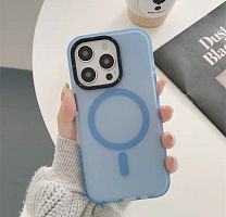 Чохол iPhone 15 Pro Frosted with MagSafe sierra blue 