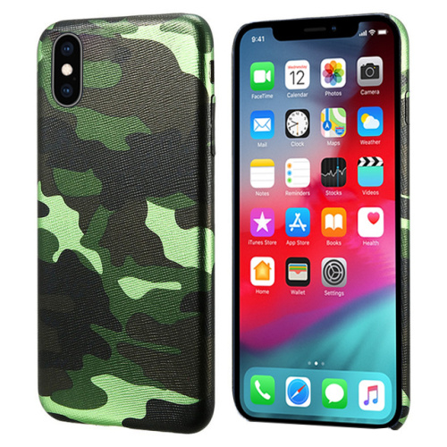 Чехол накладка xCase на iPhone Х/XS Green Camouflage case - UkrApple