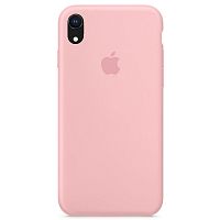 Чехол накладка xCase для iPhone XR Silicone Case Full светло-розовый