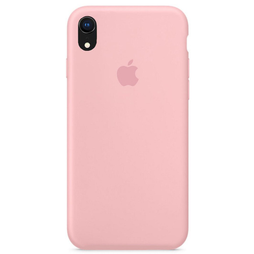 Чехол накладка xCase для iPhone XR Silicone Case Full светло-розовый - UkrApple