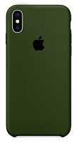 Чехол накладка xCase для iPhone XS Max Silicone Case Olive