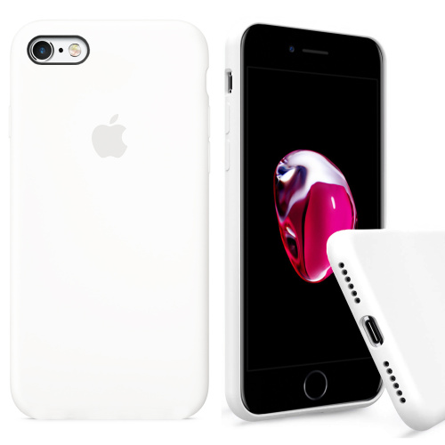 Чехол накладка xCase для iPhone 6/6s Silicone Case Full white - UkrApple