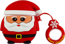 Чехол для AirPods/AirPods 2 toys Santa Claus red 