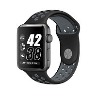 Ремінець xCase для Apple Watch 42/44/45/49 mm Sport Nike Black Gray