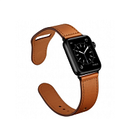 Ремінець xCase для Apple watch 42/44/45/49 mm Leather rivet clasp Saddle brown