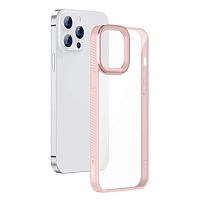 Чохол iPhone 13 Pro Max Baseus Crystal Case pink