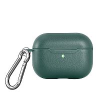 Чехол для AirPods PRO silicone leather case green