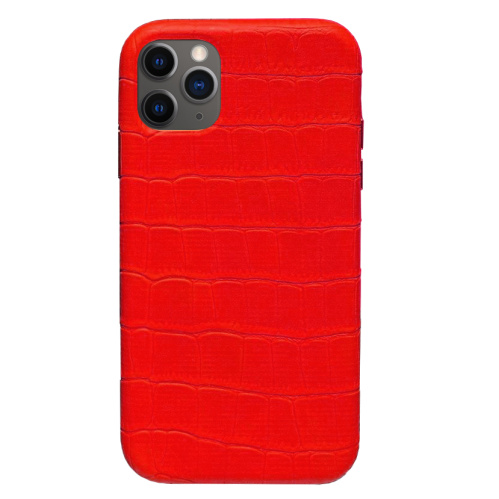 Чохол накладка xCase для iPhone 11 Pro Max Leather Case Full Crocodile Red - UkrApple
