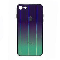Чехол накладка xCase на iPhone 7/8/SE 2020 Glass Shine Case Logo light purple