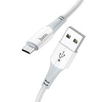 USB кабель Micro USB 200cm Hoco white