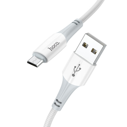 USB кабель Micro USB 200cm Hoco white - UkrApple