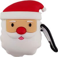 Чехол для AirPods/AirPods 2 toys Santa Claus white