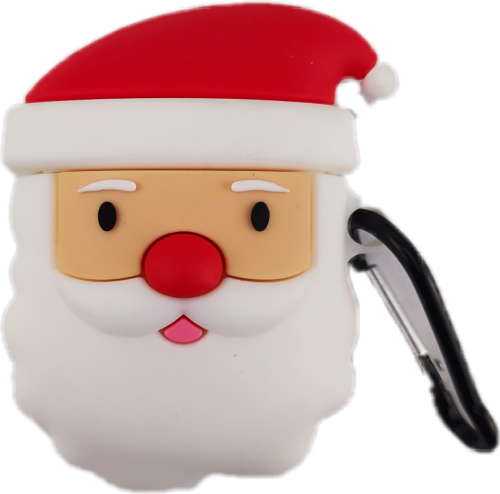 Чехол для AirPods/AirPods 2 toys Santa Claus white - UkrApple