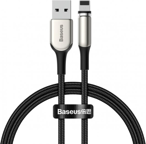 USB кабель Lightning 100cm Baseus Zinc Magnetic 2A black  - UkrApple