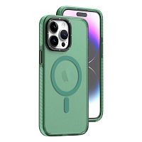Чохол iPhone 14 Pro Max Frosted with MagSafe  green 