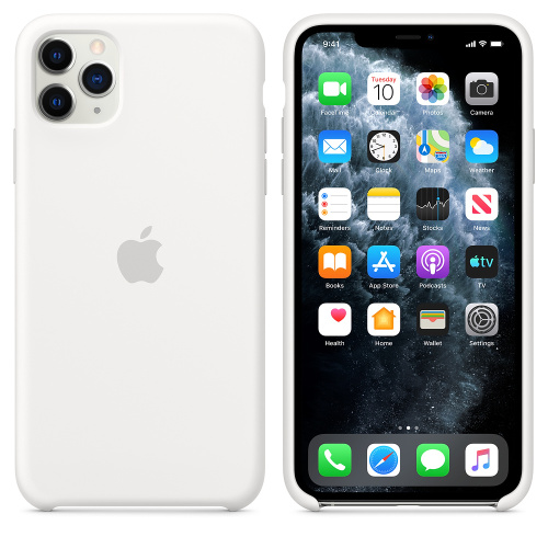 Чохол Silicone Case OEM for Apple iPhone 11 Pro Max White - UkrApple