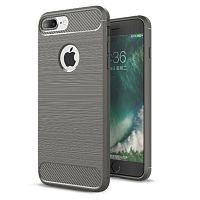 Чехол накладка xCase на iPhone 7 Plus/8 Plus Carbon Fiber серый