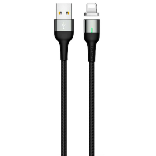 USB кабель Lightning 100cm Usams Magnetic U28 black: фото 2 - UkrApple