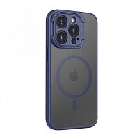 Чохол iPhone 15 Pro Rock Guard Magnet Full Camera (Foldable Bracket) blue